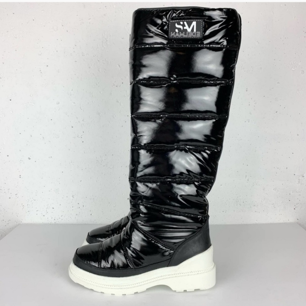 Sam Edelman Camora Puffer Knee High Waterproof Winter Boots Black Size 7